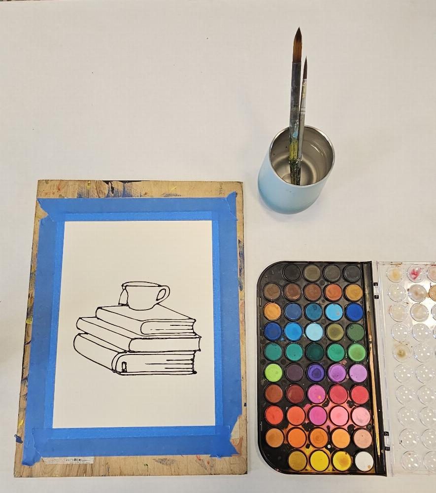 Various Pre-Drawn Watercolors